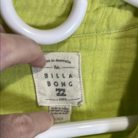 Lime Green 100% cotton Button-Up Shirt L and Shorts M Set - Picture 2 of 10